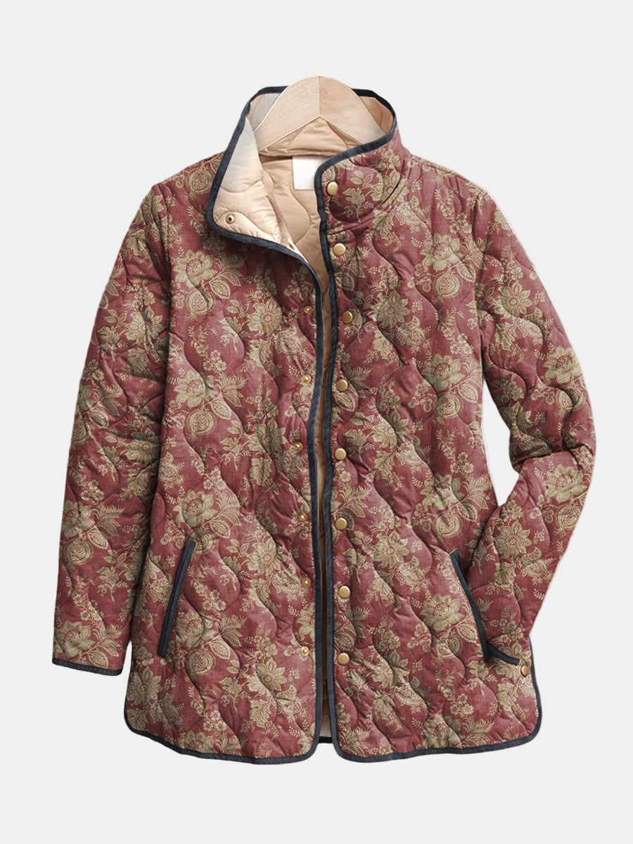 Chaqueta acolchada Damasco Ciruela Sophie - Aukake