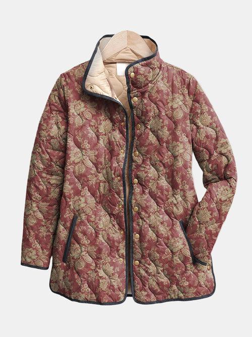 Chaqueta acolchada Damasco Ciruela Sophie - Aukake