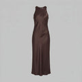 Vestido Midi Silhouette Marrón