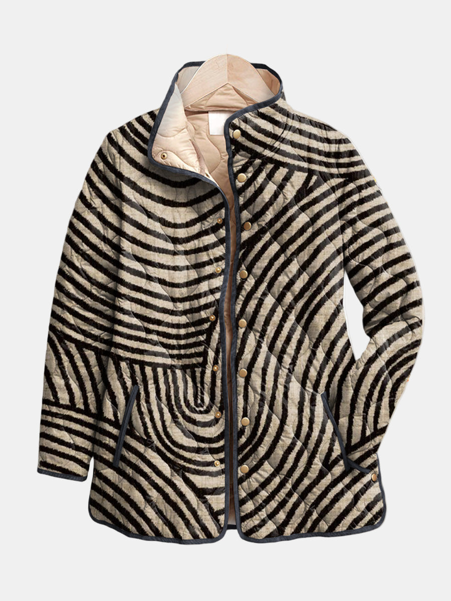 Chaqueta acolchada Círculos Dibujados Léa - Aukake