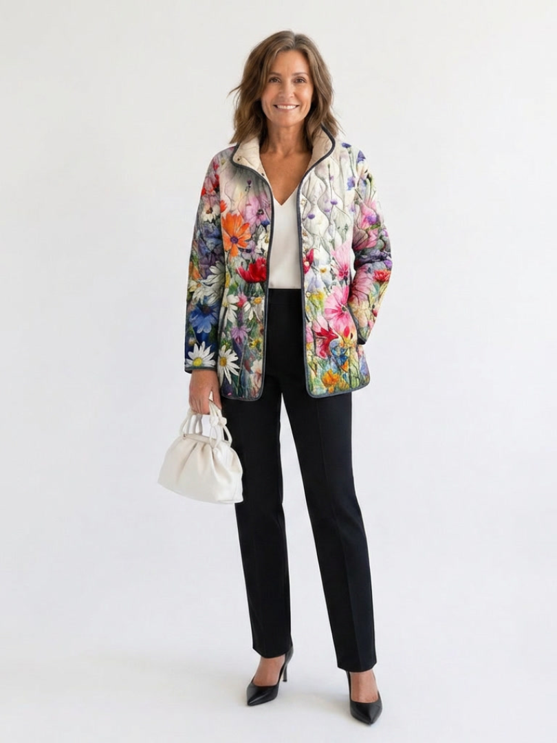 Chaqueta acolchada Flores del Campo Manon - Aukake