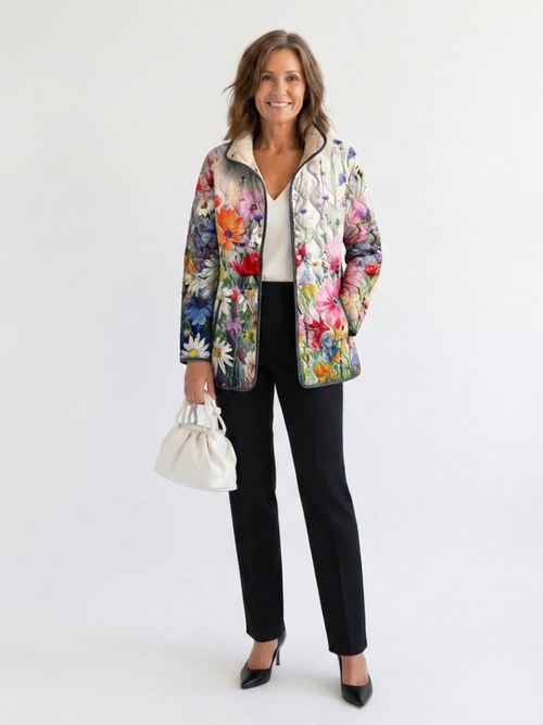 Chaqueta acolchada Flores del Campo Manon - Aukake