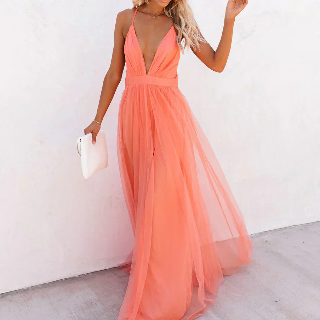 Ginebra | Vestido largo «Luce Corallo»