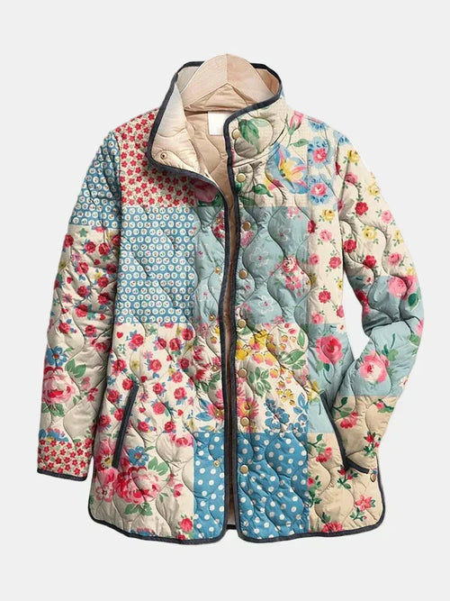 Chaqueta acolchada Patchwork Floral Chloé - Aukake