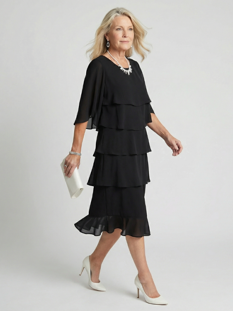 Brent | Vestido midi en capas