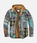 Chaqueta patchwork de cuadros Varel - Aukake