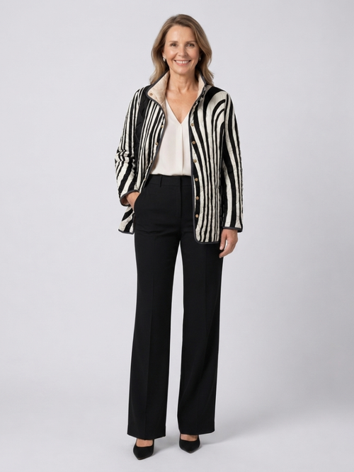 Chaqueta acolchada Gráfico Cebra Sylvie - Aukake