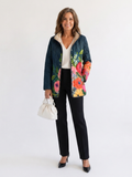 Chaqueta acolchada Flores Pintadas Camille - Aukake