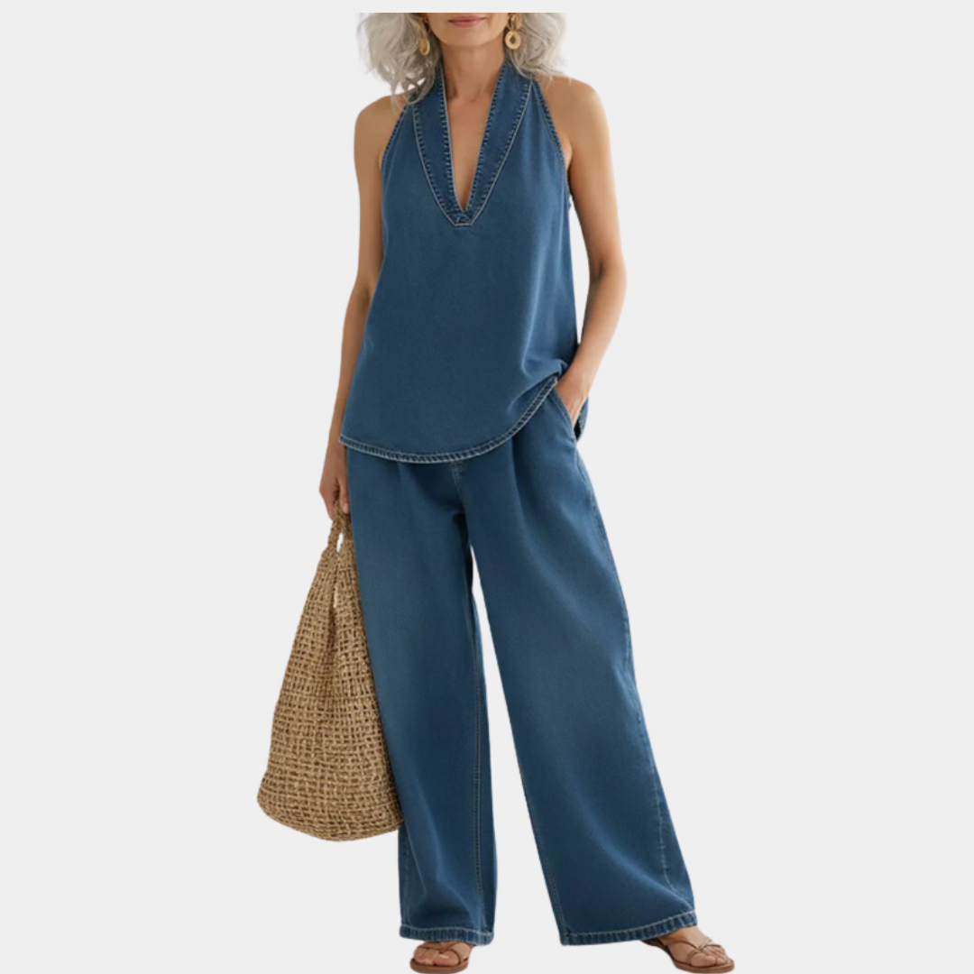 Ivy | Conjunto vaquero efecto vintage lavado suave