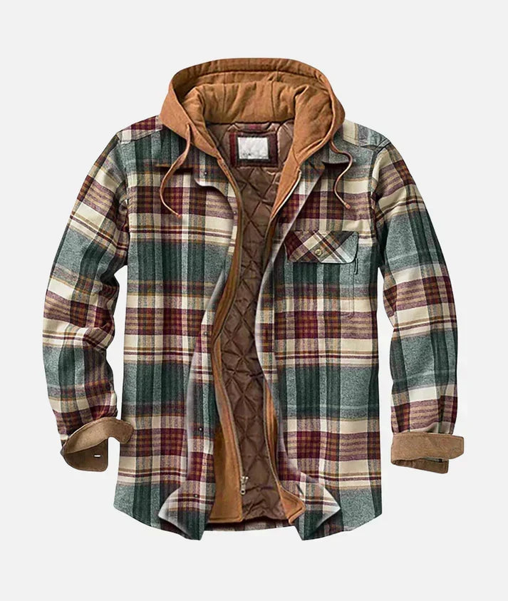 Chaqueta patchwork de cuadros Varel - Aukake