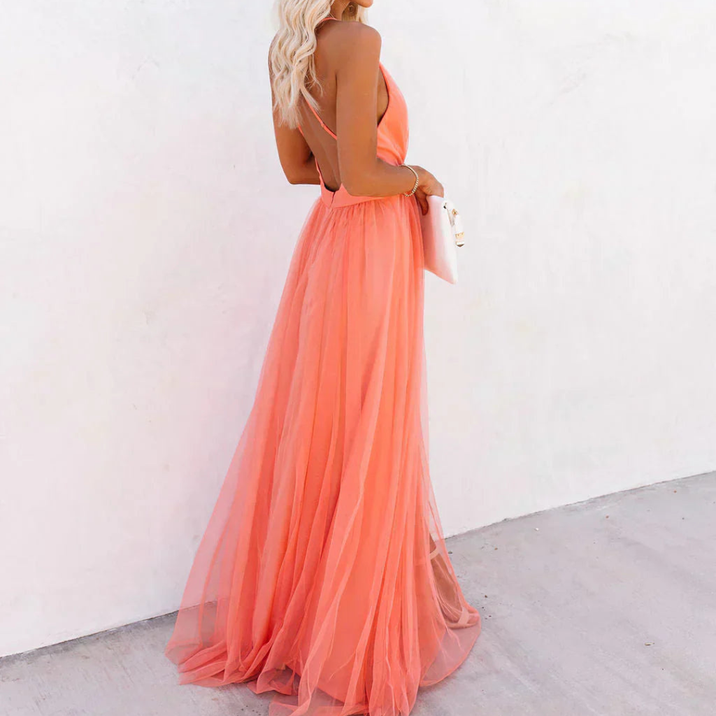 Ginebra | Vestido largo «Luce Corallo»