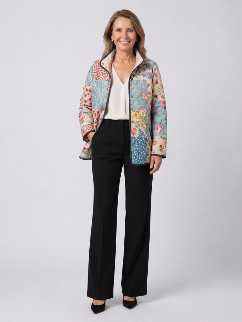 Chaqueta acolchada Patchwork Floral Chloé - Aukake