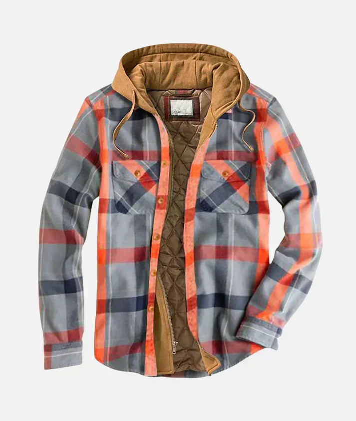 Chaqueta patchwork de cuadros Varel - Aukake