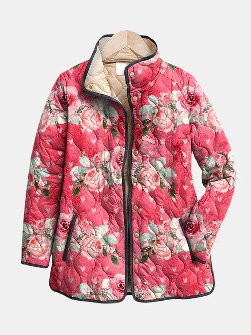 Chaqueta acolchada Rosas Empolvadas Christine - Aukake