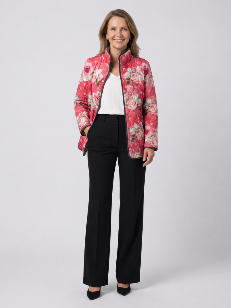 Chaqueta acolchada Rosas Empolvadas Christine - Aukake