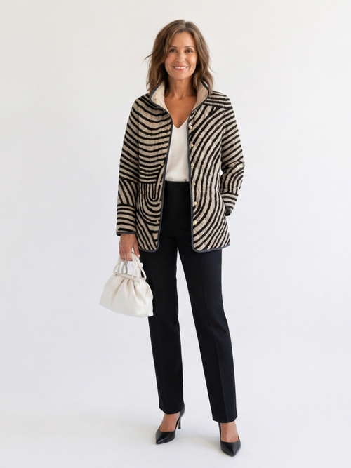 Chaqueta acolchada Círculos Dibujados Léa - Aukake