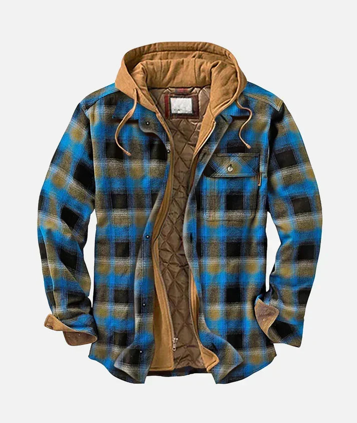 Chaqueta patchwork de cuadros Varel - Aukake