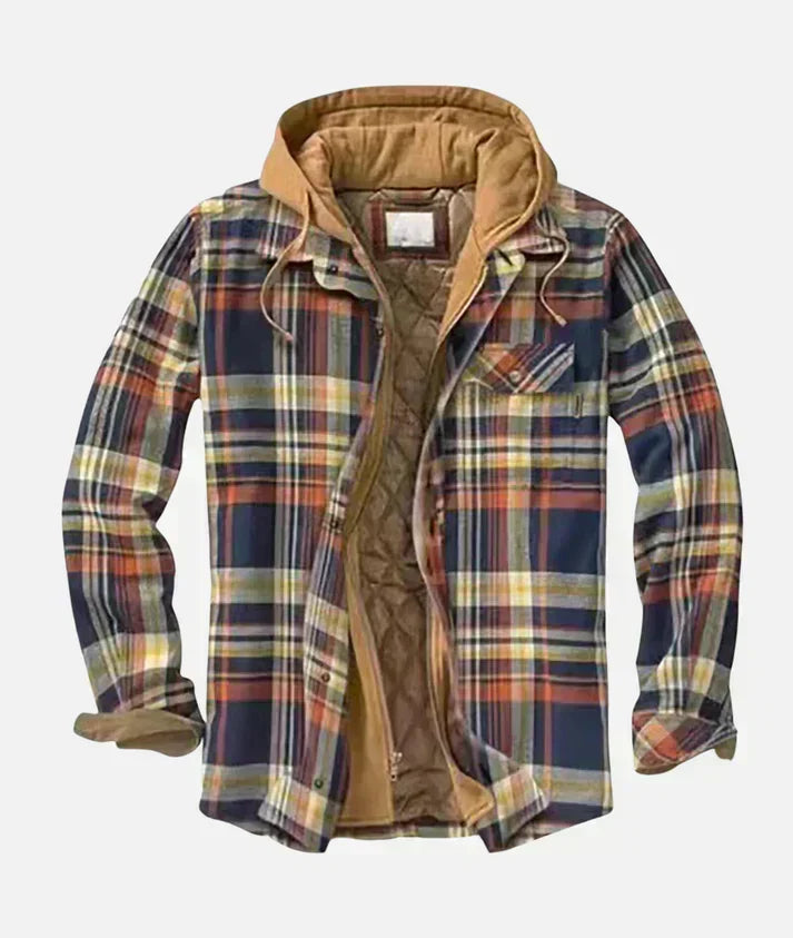 Chaqueta patchwork de cuadros Varel - Aukake