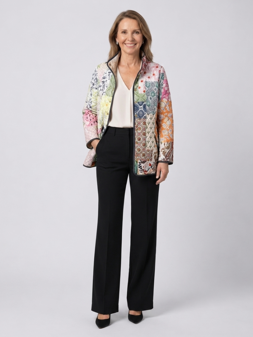 Chaqueta acolchada Patchwork Bohemio Florence - Aukake