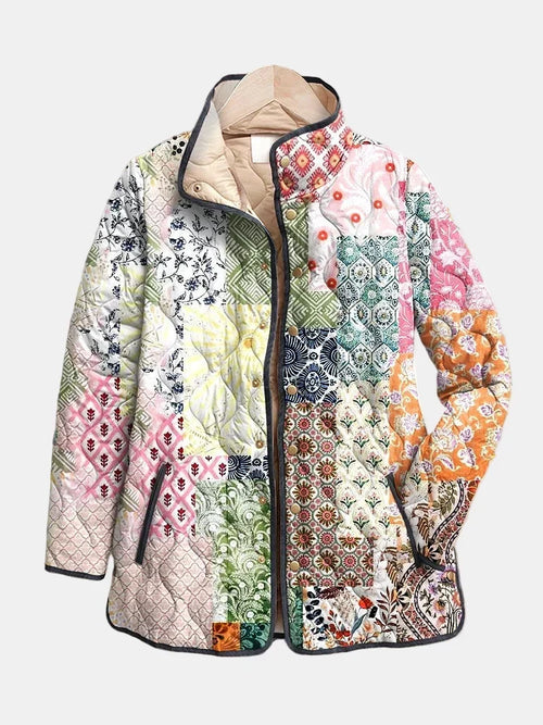 Chaqueta acolchada Patchwork Bohemio Florence - Aukake