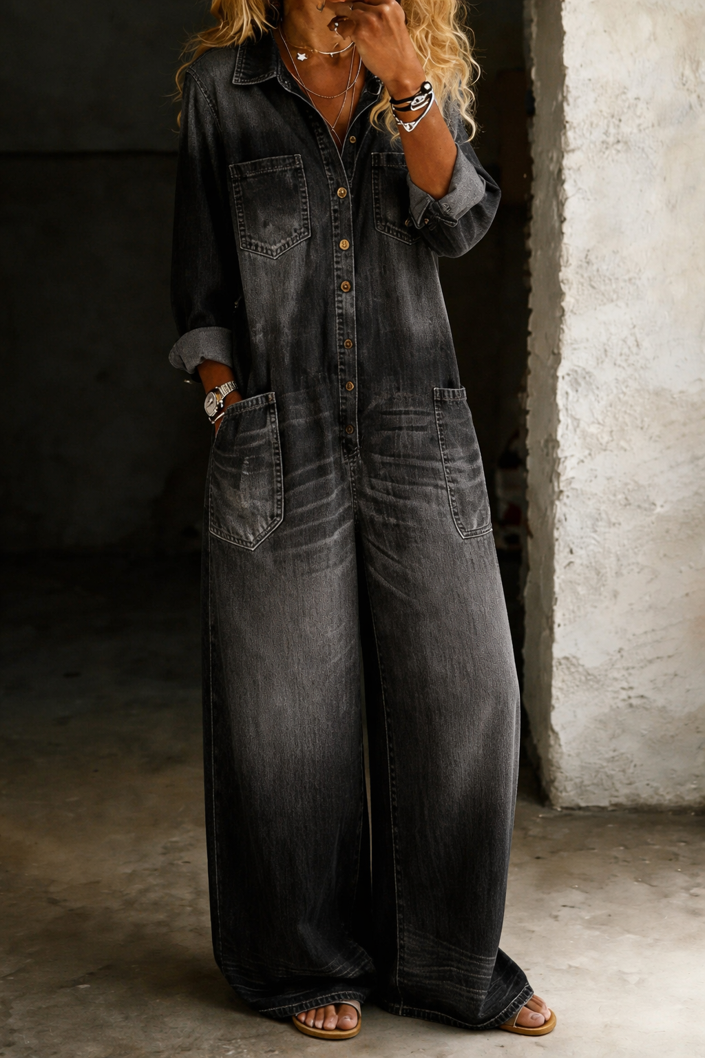 Lena | Peto vaquero cómodo y casual