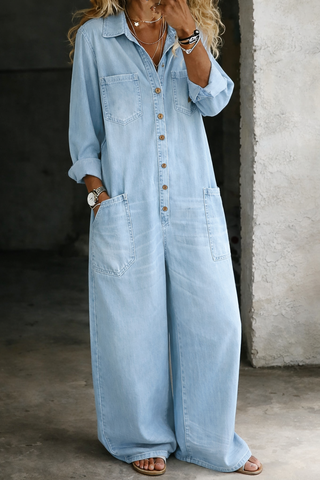 Lena | Peto vaquero cómodo y casual