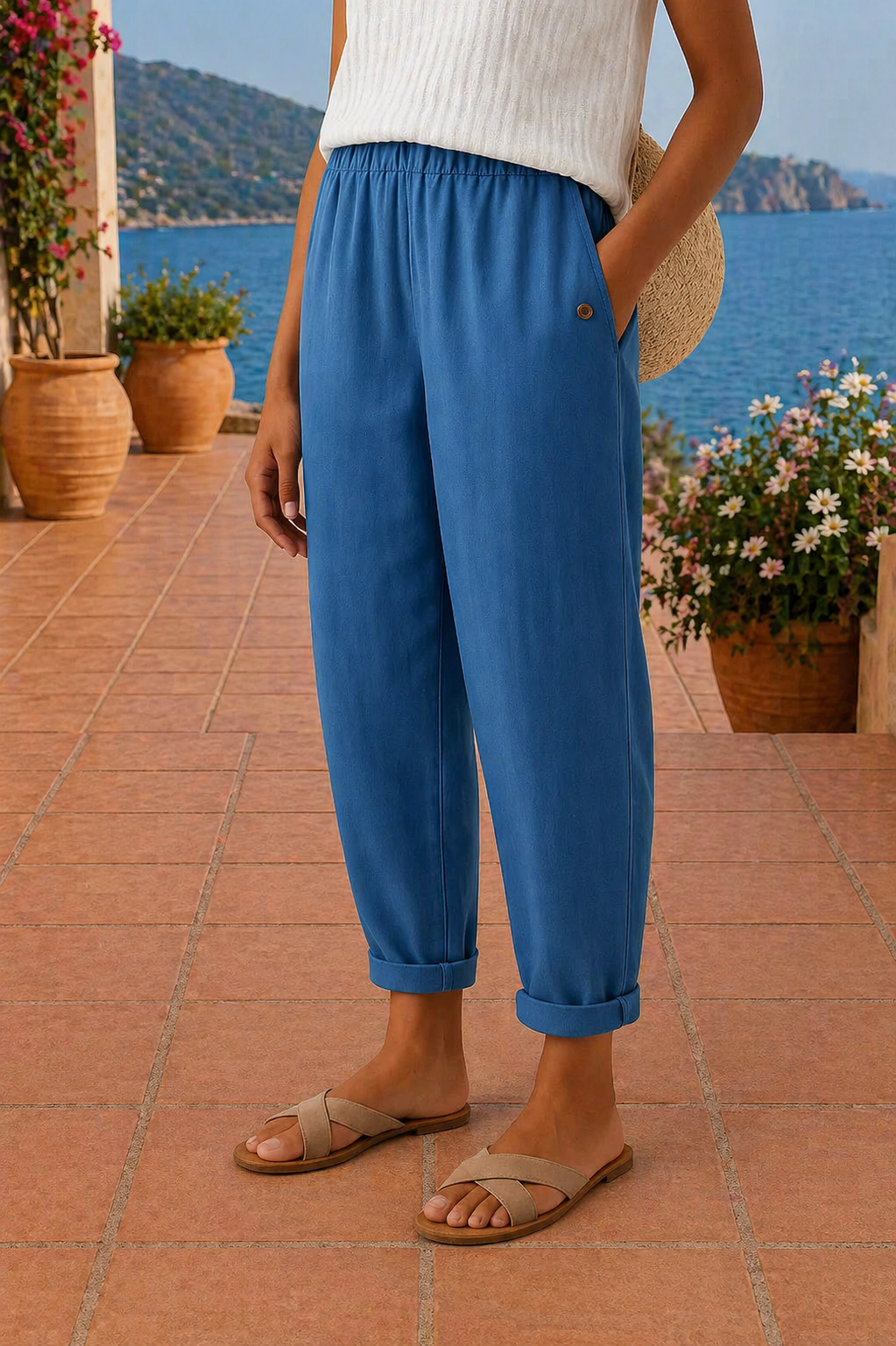 Maja | Pantalones de lino ligeros