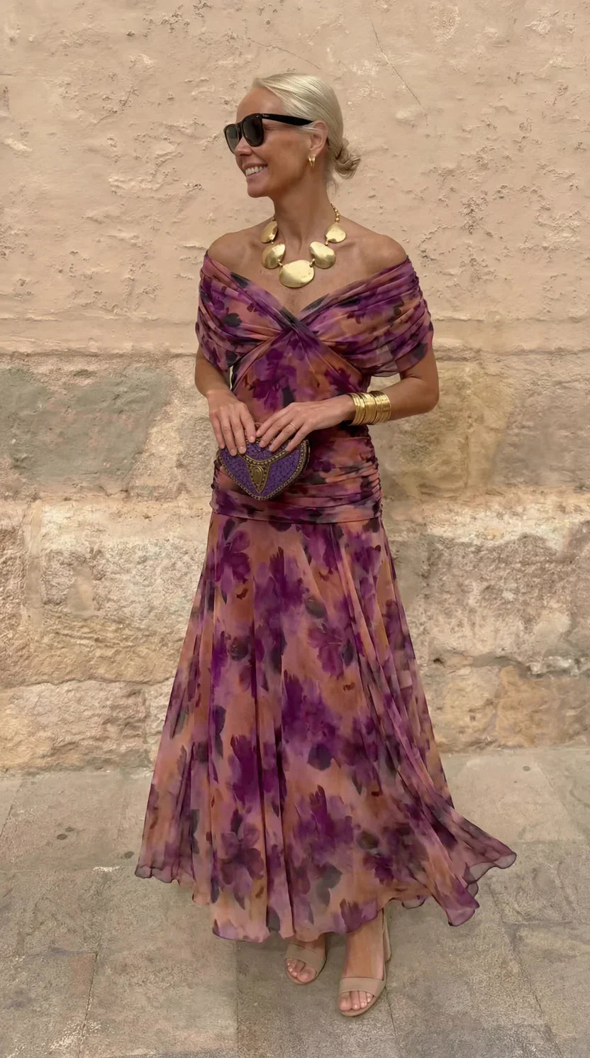 Hendrika | Vestido de noche color coral