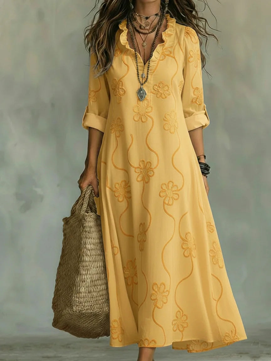 Vestido largo de verano Sienna con estampado floral