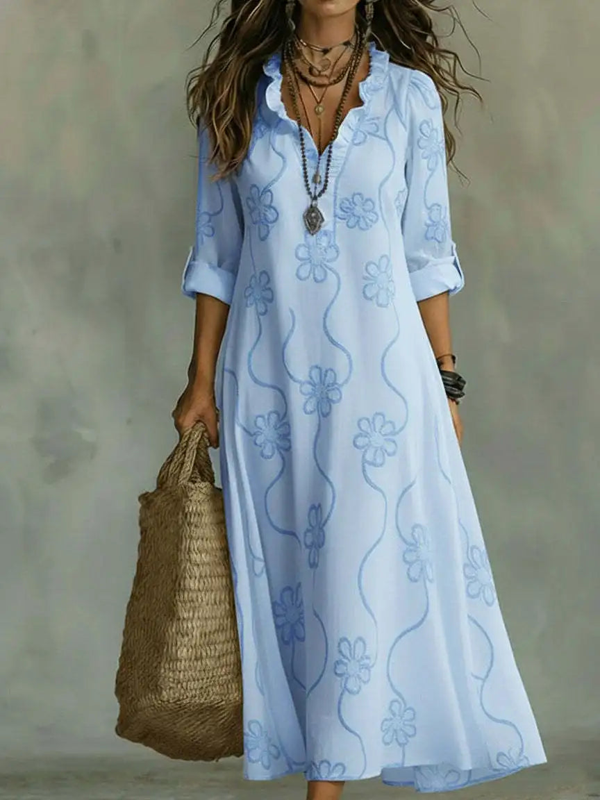 Vestido largo de verano Sienna con estampado floral