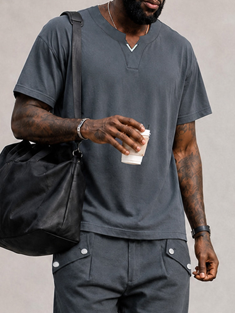 Conjunto deportivo de camiseta y pantalones cortos, muy cómodo