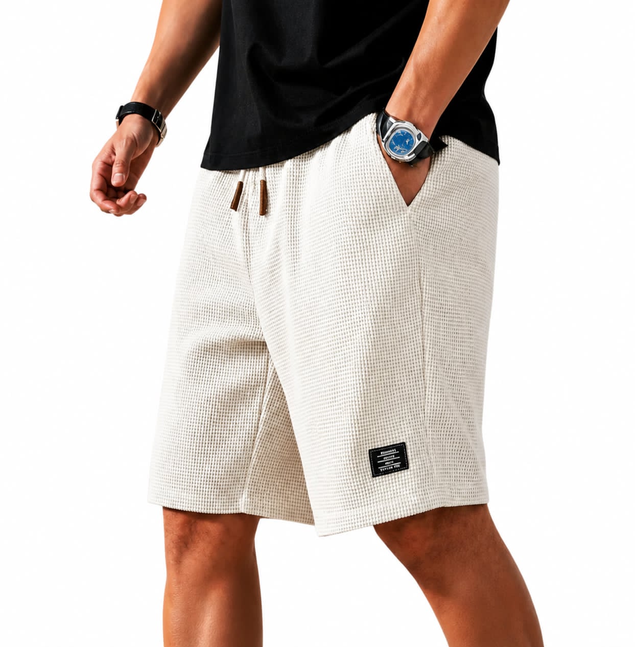 AUKAKE | BERMUDAS CAPRI WAFFLE
