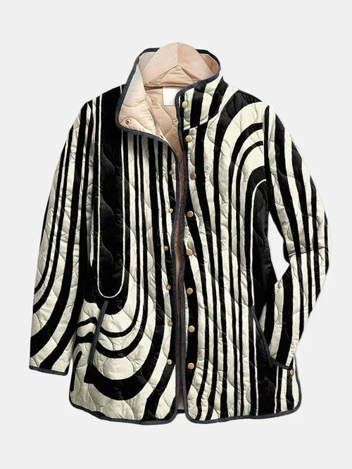 Chaqueta acolchada Gráfico Cebra Sylvie - Aukake