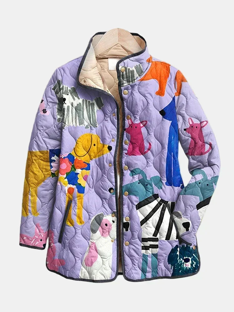 Chaqueta acolchada Perritos Michèle - Aukake