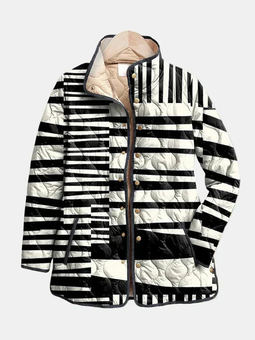 Chaqueta acolchada Rayas Gráficas Véronique - Aukake