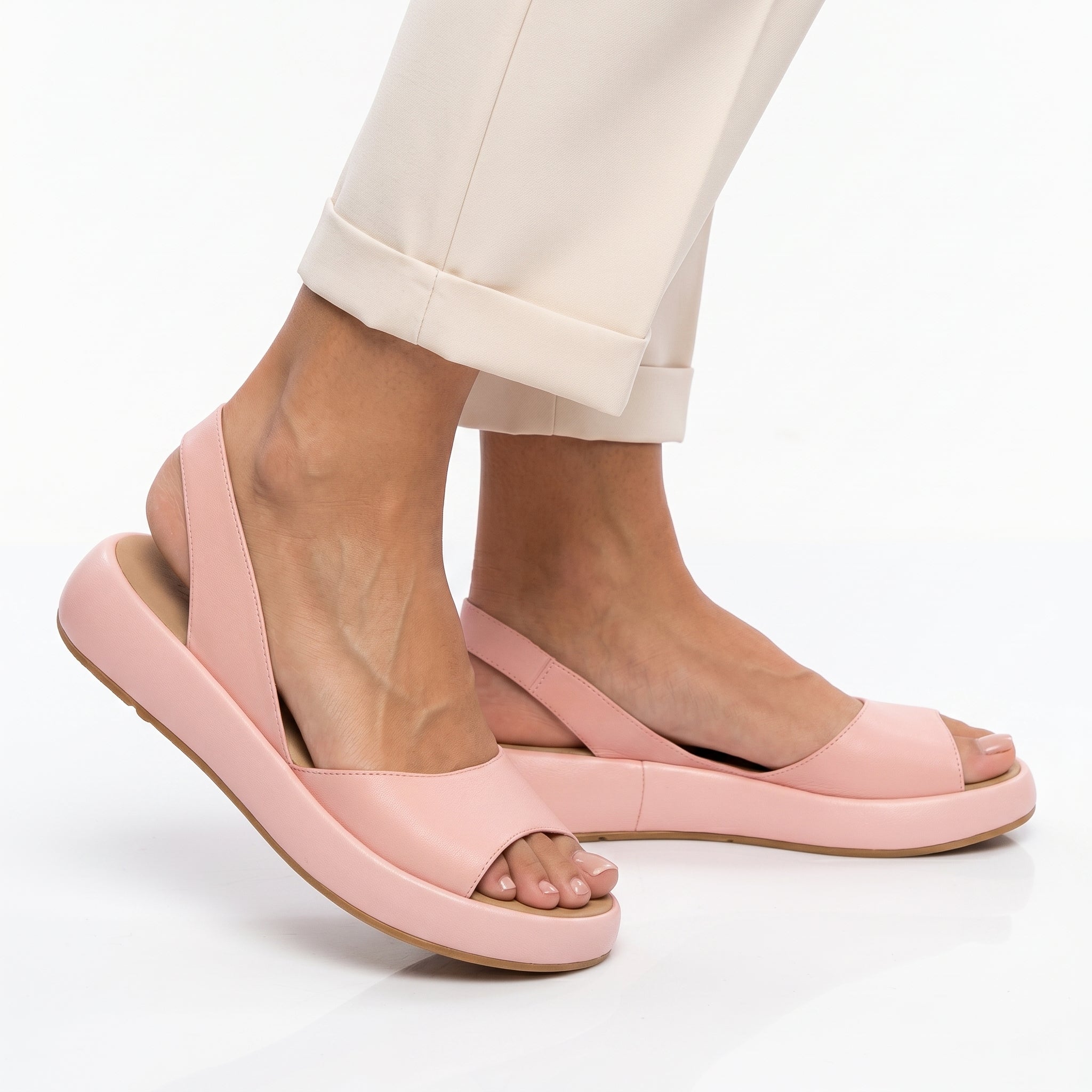 Claudia - Sandalias planas con suela anatómica