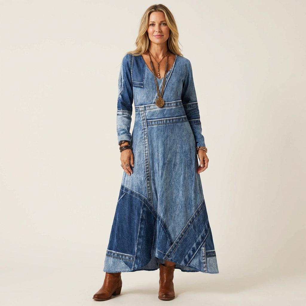 Adriana | Vestido midi vaquero vintage