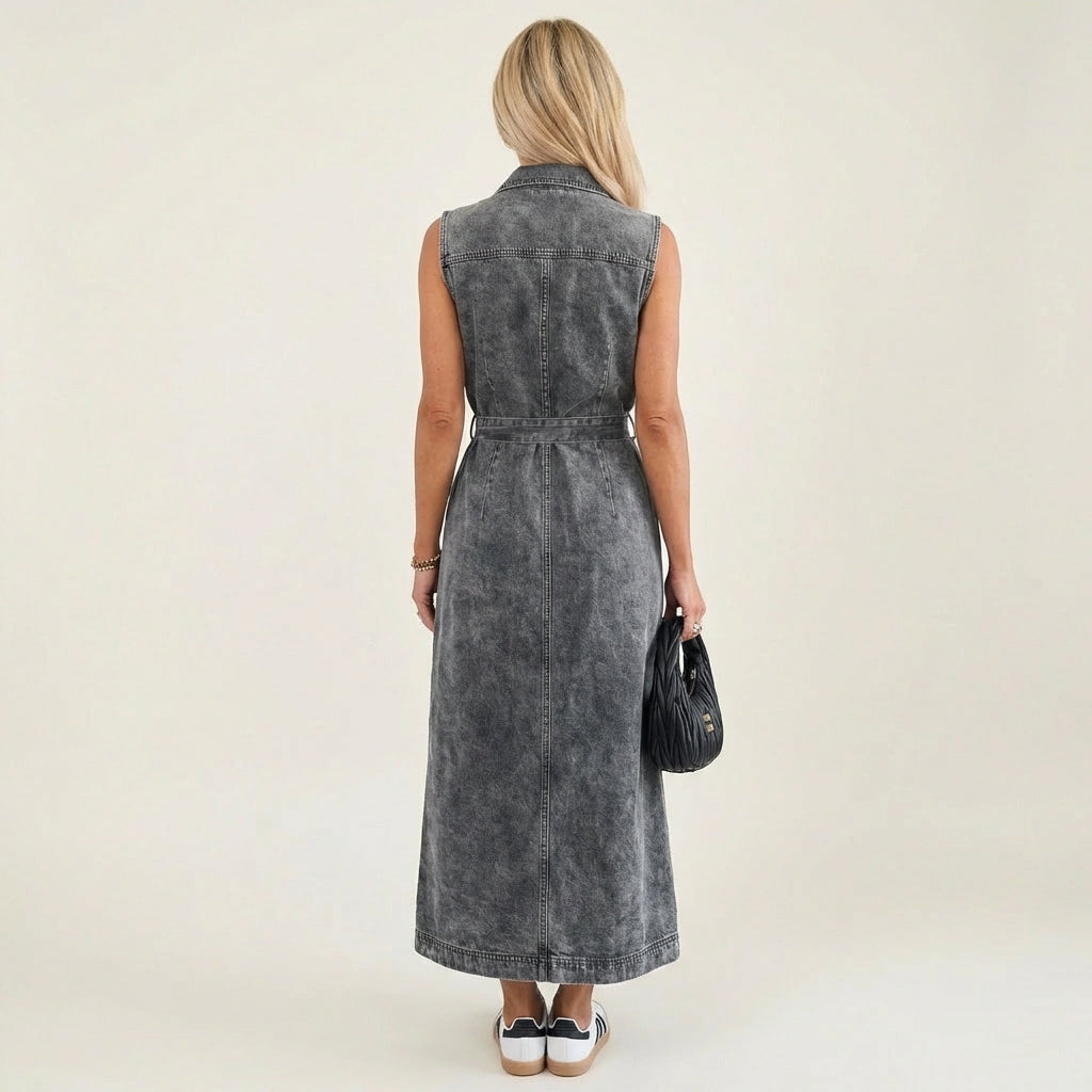 Georgina | Vestido maxi vaquero