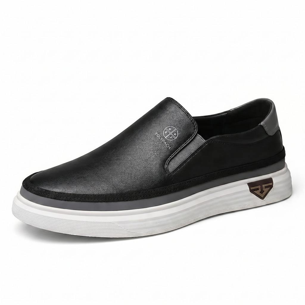 TURÍN – Zapatillas sin cordones de cuero para hombre