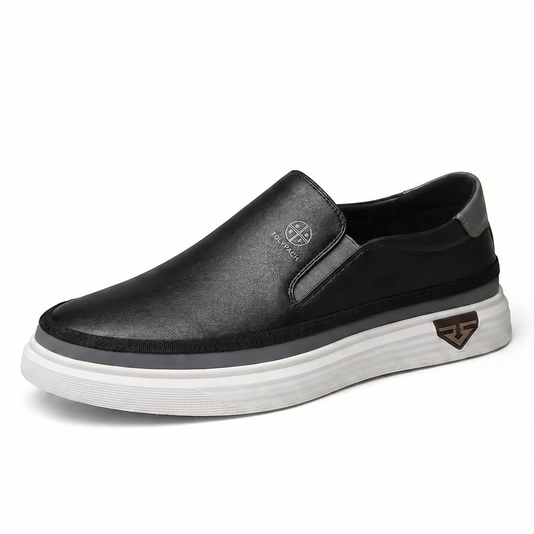 TURÍN – Zapatillas sin cordones de cuero para hombre