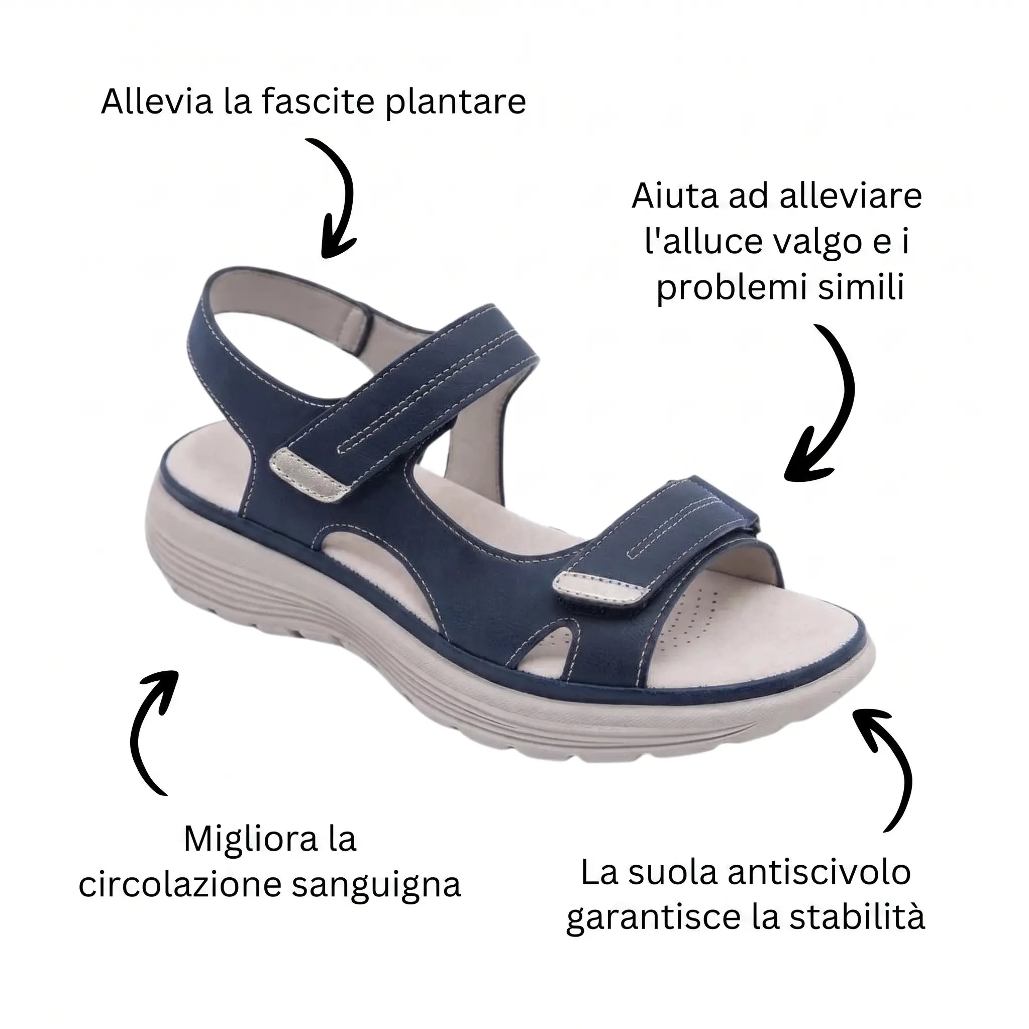 Soline Sandalia Ortopedica Cómoda