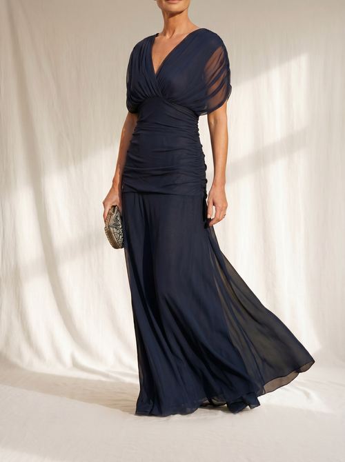 Avery | Vestido azul elegante