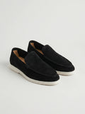 Elegantes mocasines de ante