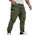 Pantalones de trabajo de felpa elástica para hombre – Corte retro informal