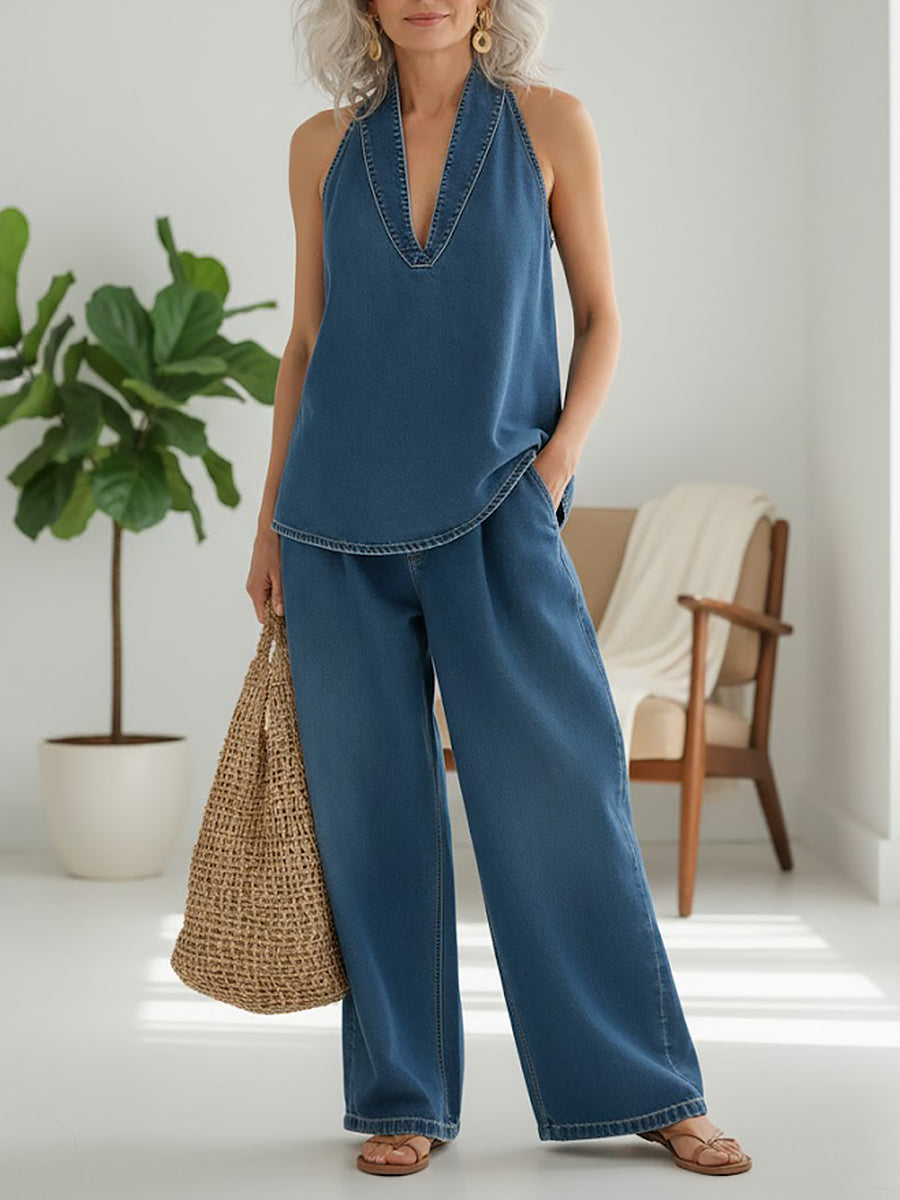 Ivy | Conjunto vaquero efecto vintage lavado suave
