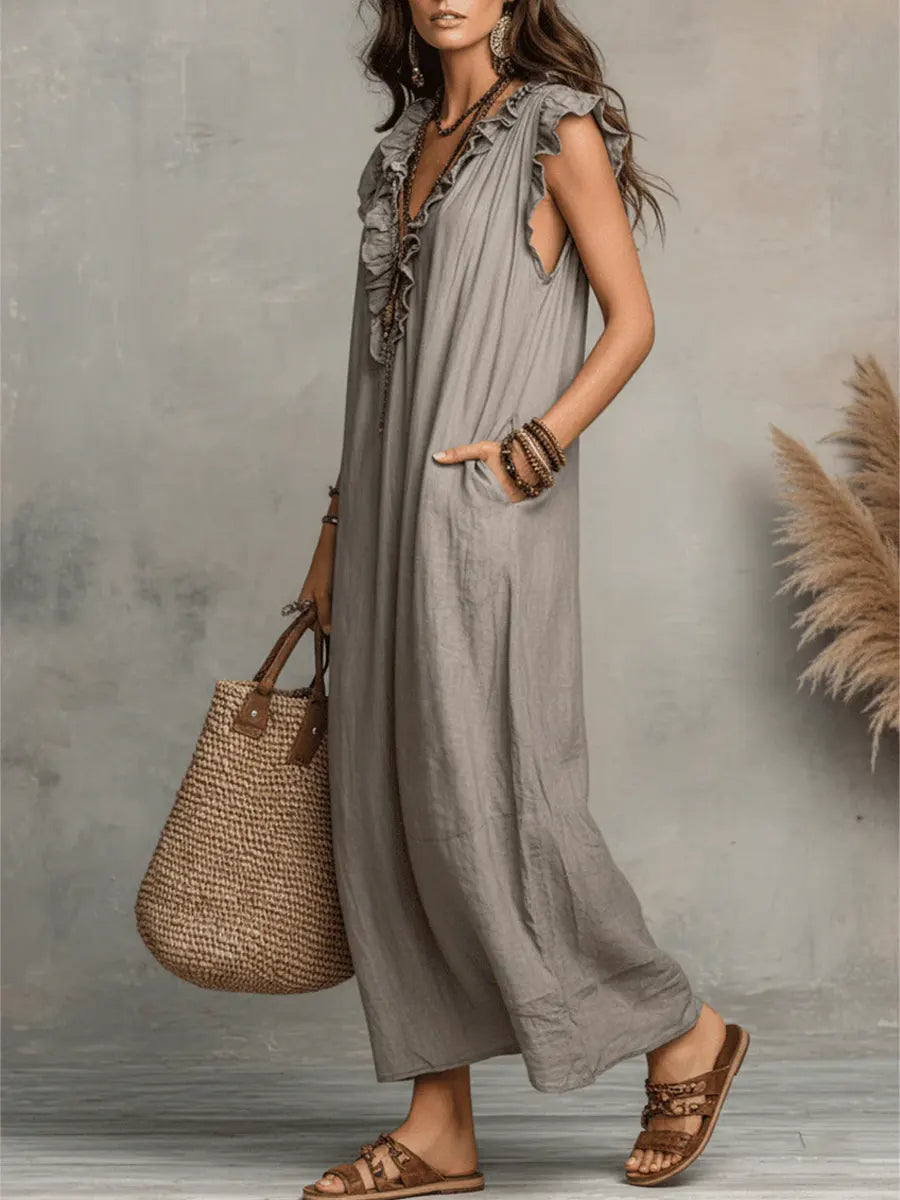 Camelia | Vestido maxi bohemio.