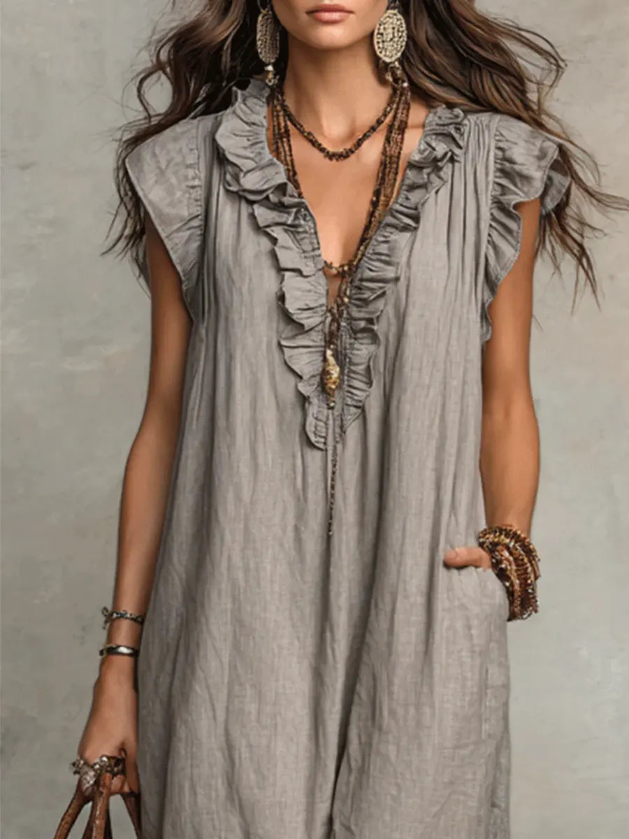 Camelia | Vestido maxi bohemio.