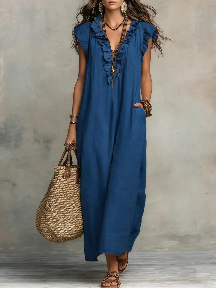 Camelia | Vestido maxi bohemio.