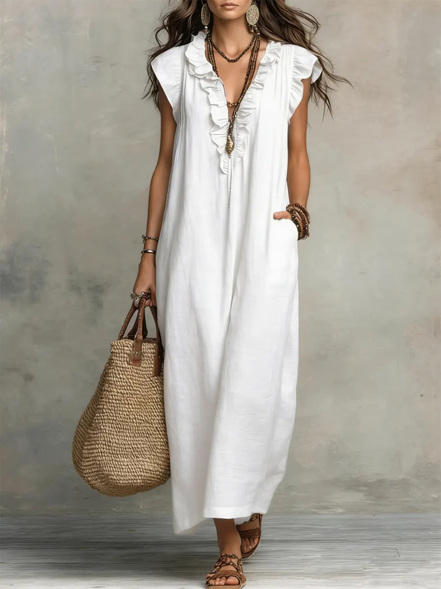 Camelia | Vestido maxi bohemio.