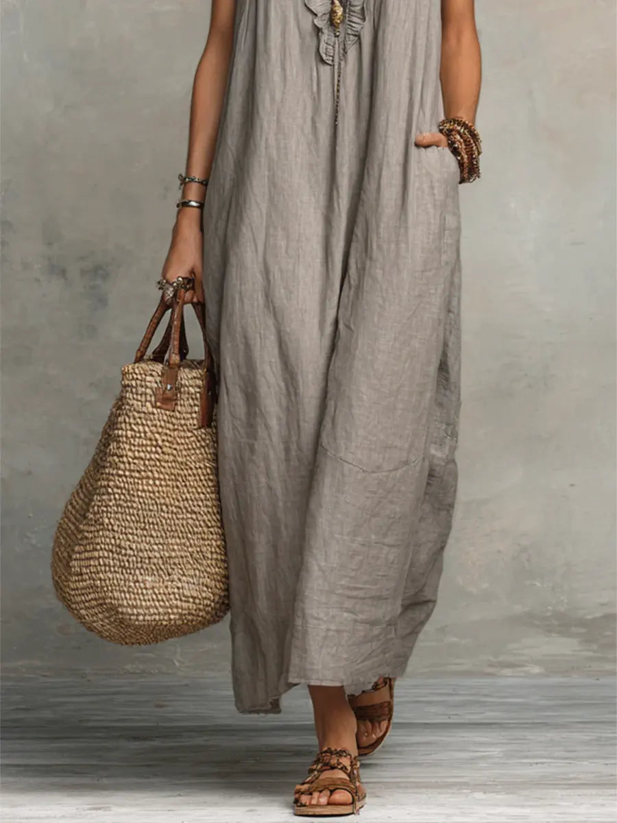 Camelia | Vestido maxi bohemio.